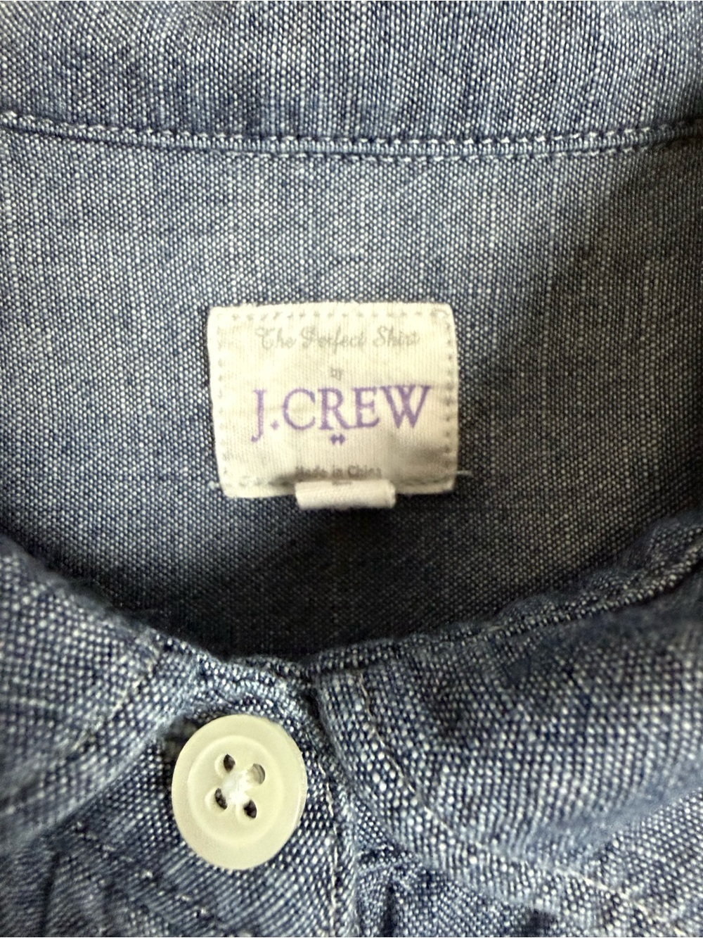 J. Crew Blue Chambray Button-Down Shirt - Picture 3 of 10